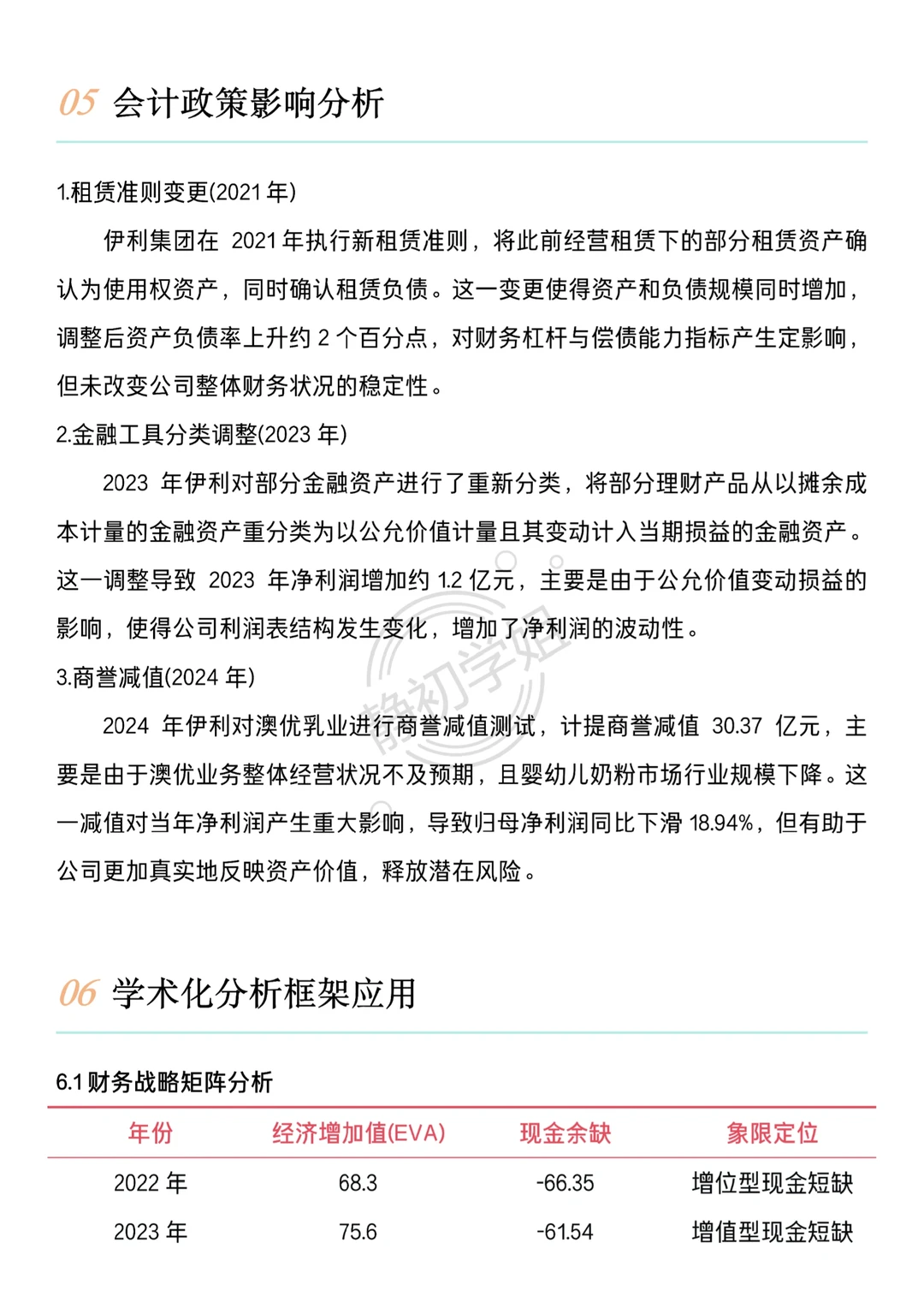 伊利集团财务分析报告写完了?