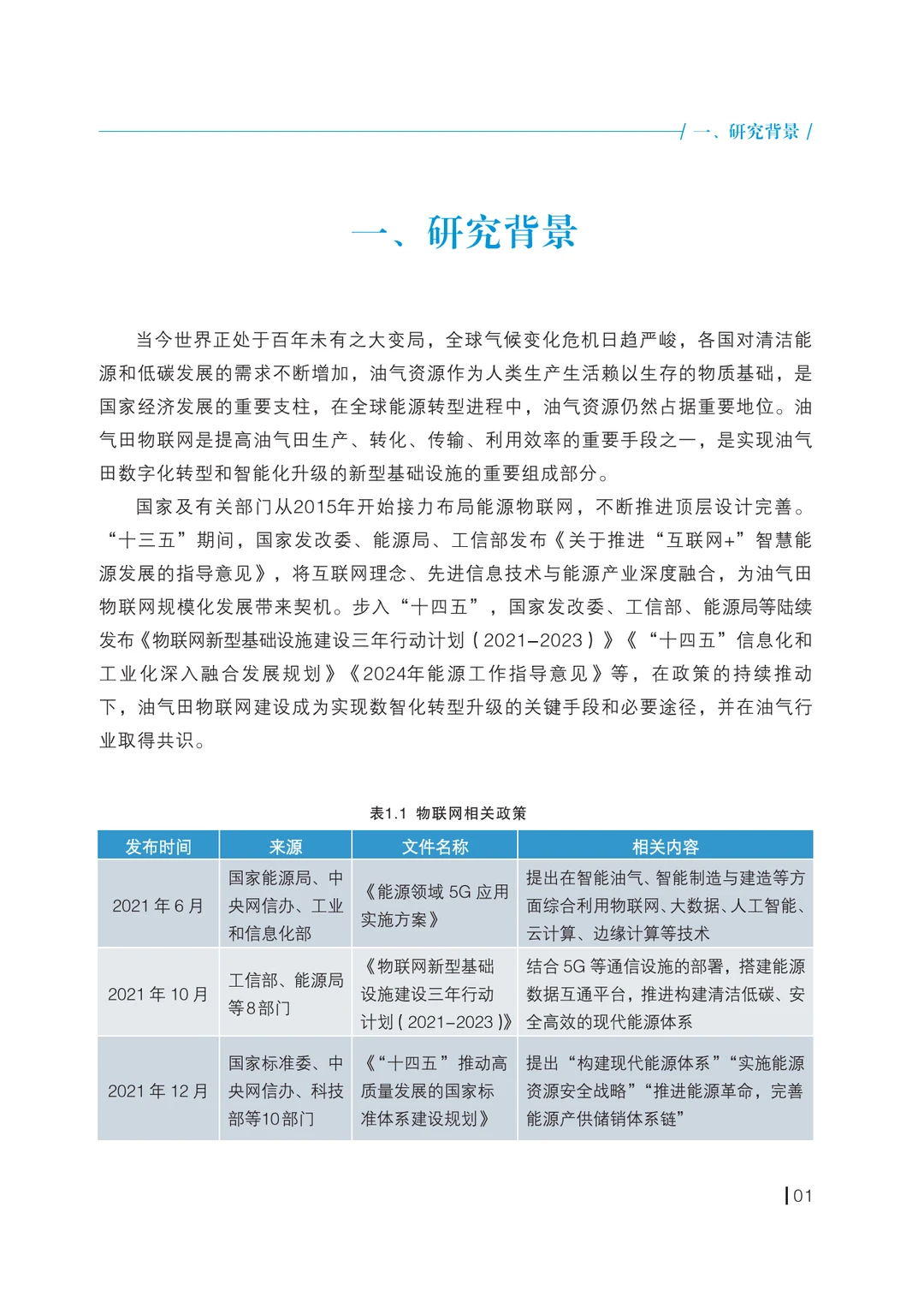 智能陆上油气田物联网技术应用和标准化研究