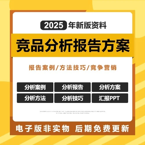 2025新竞品分析报告方案PPT