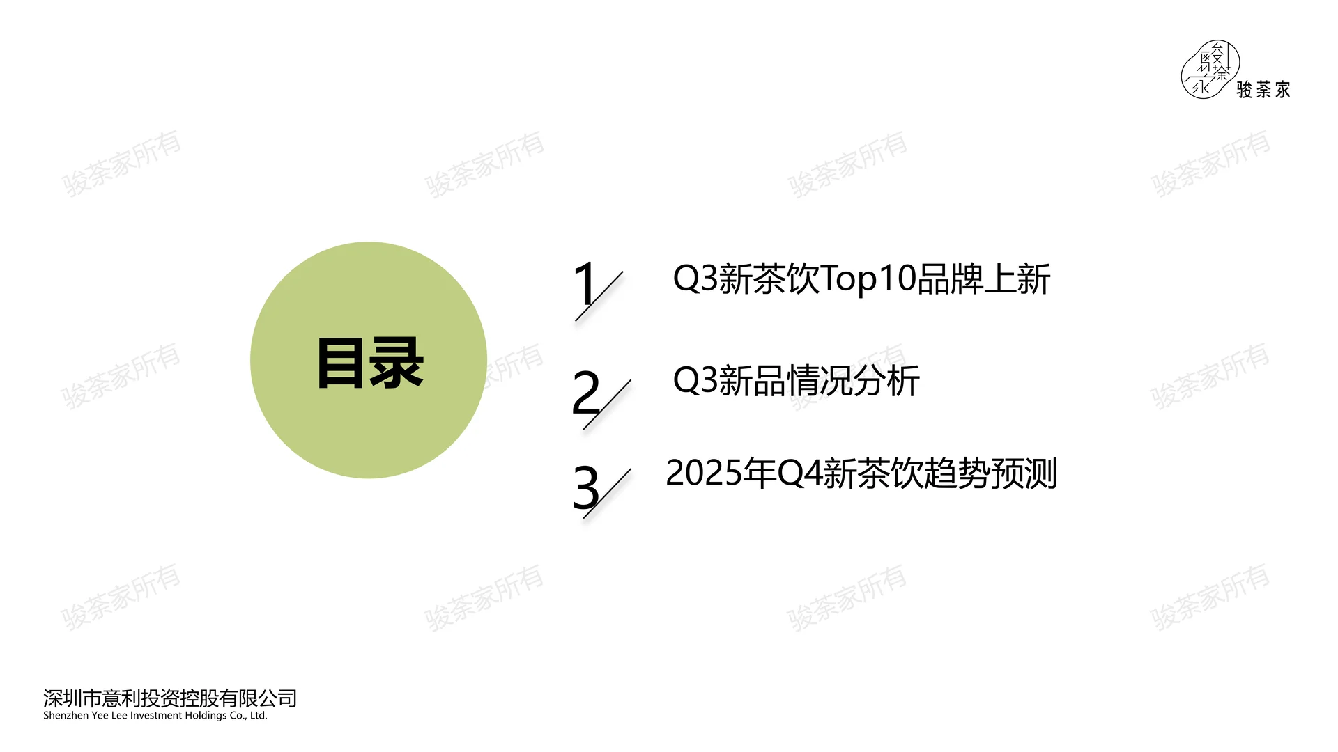 2025Q3新茶饮市场调研报告