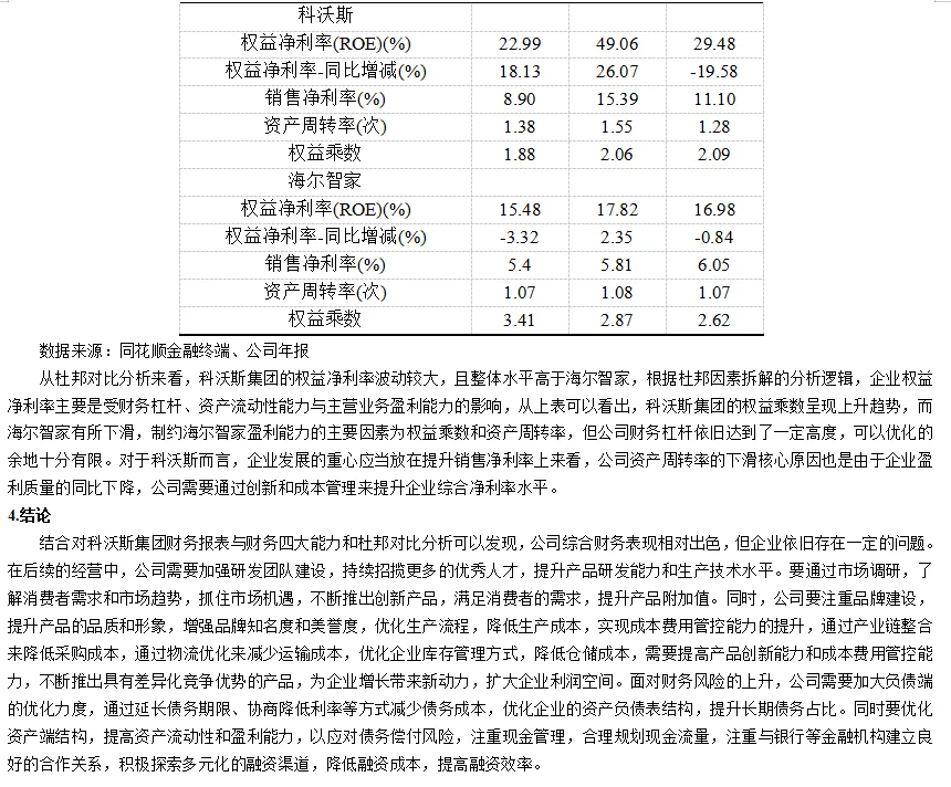 科沃斯财务分析报告