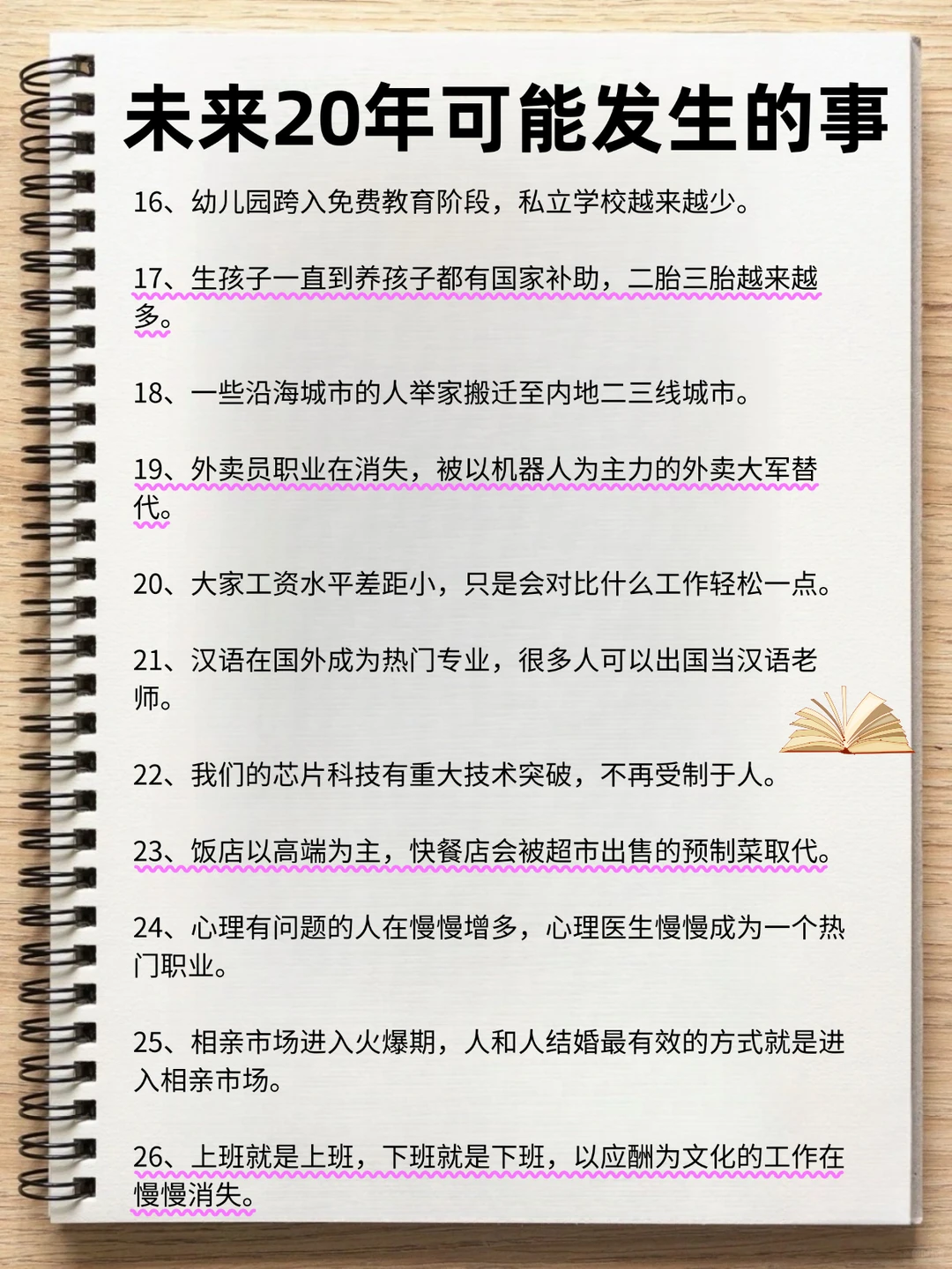 未来20年可能会发生的事情❗❗