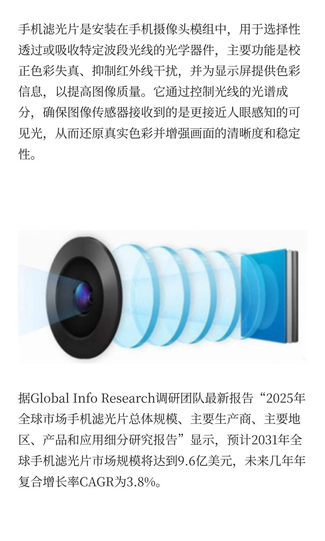 手机滤光片行业发展最新数据分析报告2026