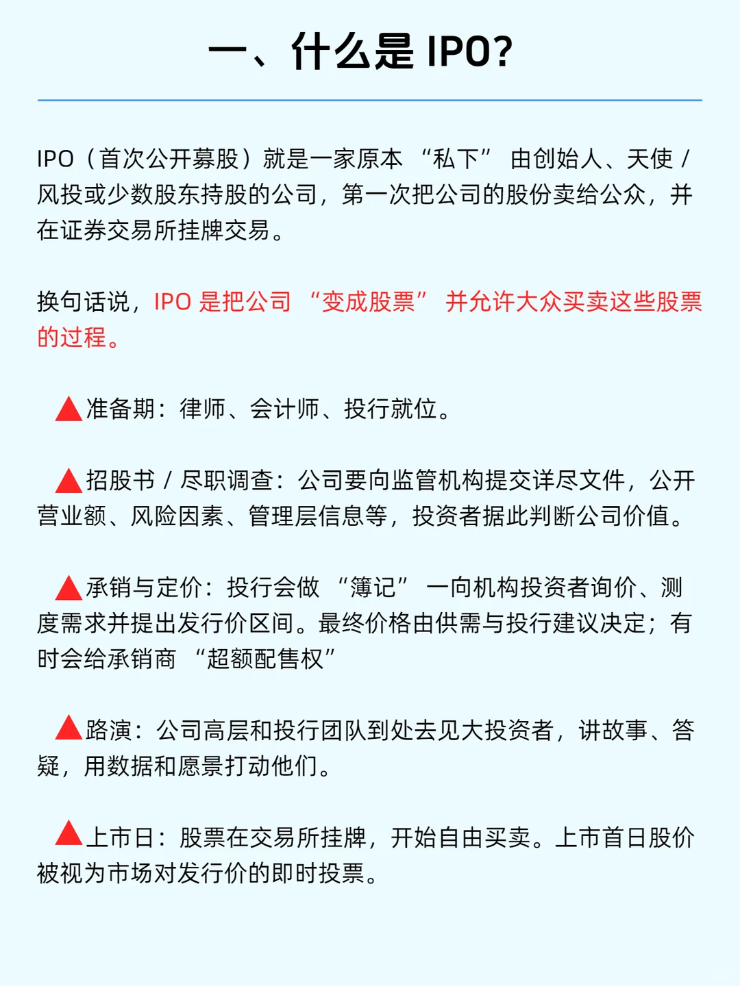 每天学一个经济学知识：IPO
