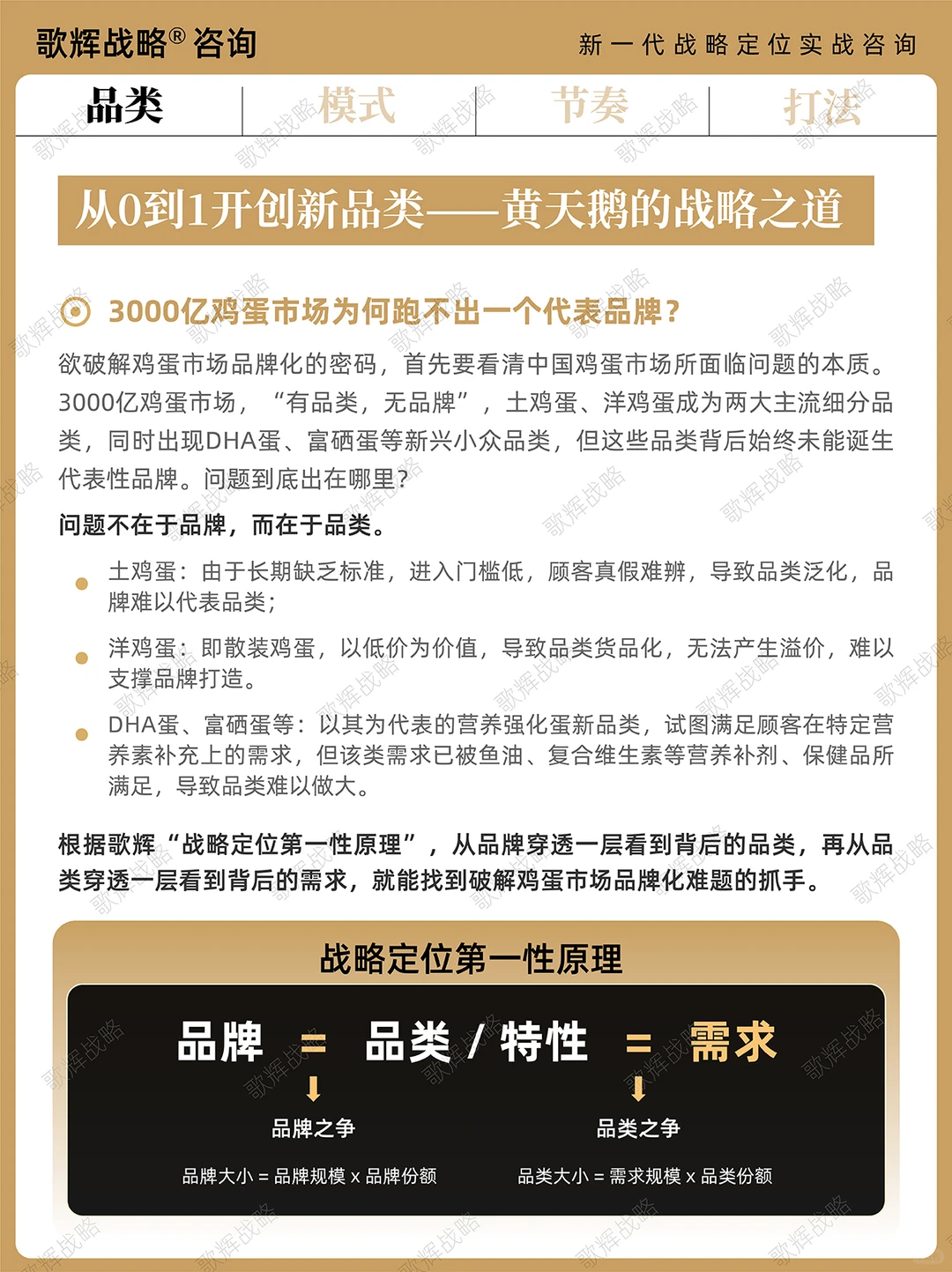 歌辉案例｜黄天鹅如何从0到1成为第一