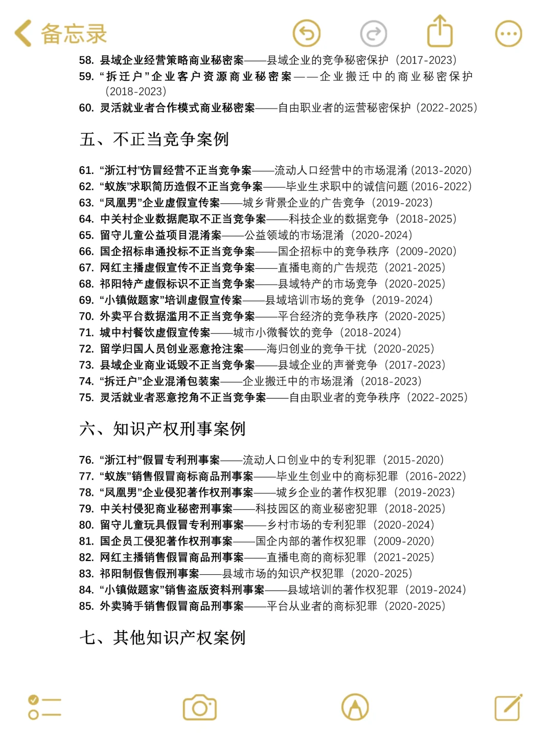 知识产权专业100个案例事件，存下吧‼️