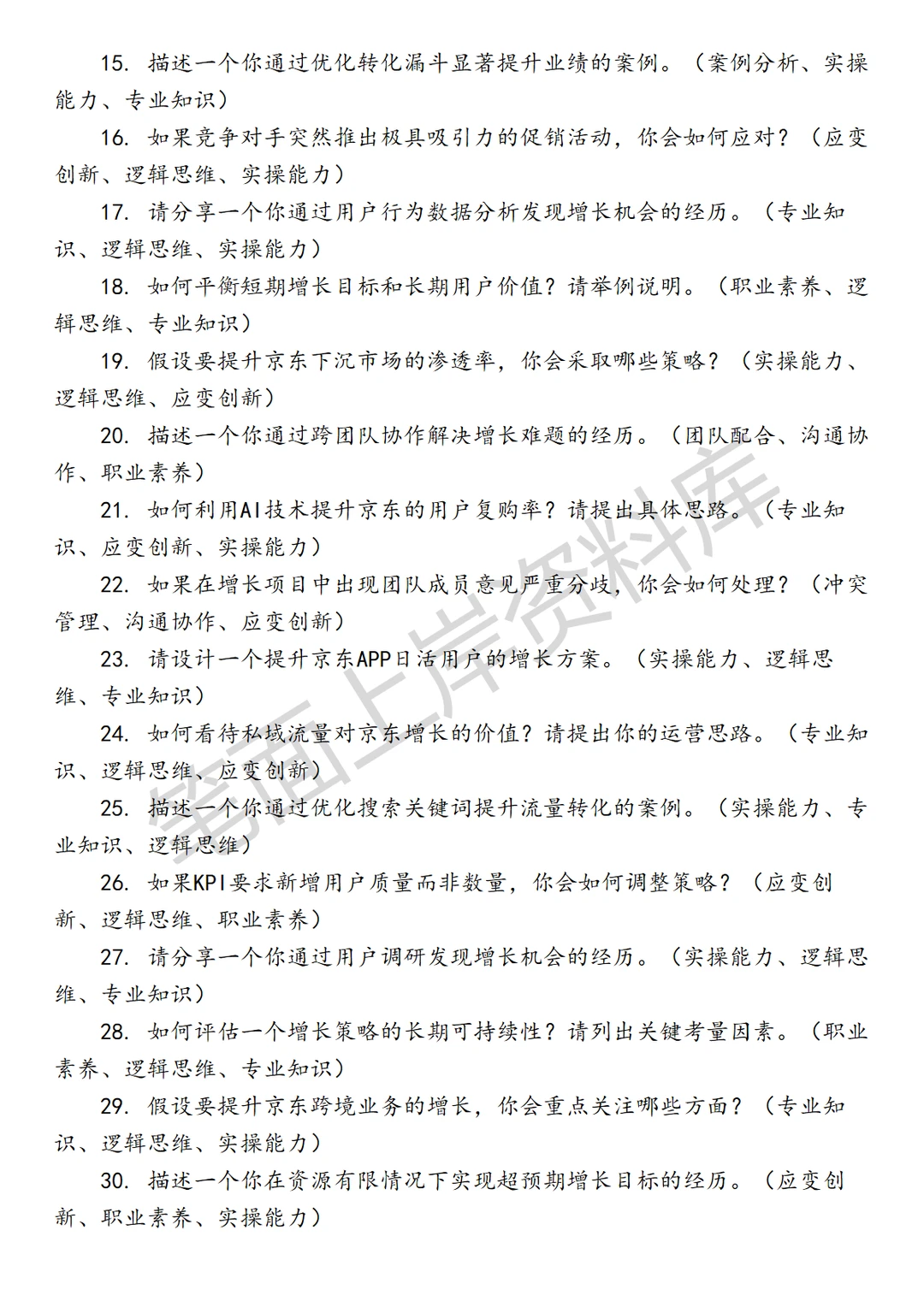 京东增长策略运营
