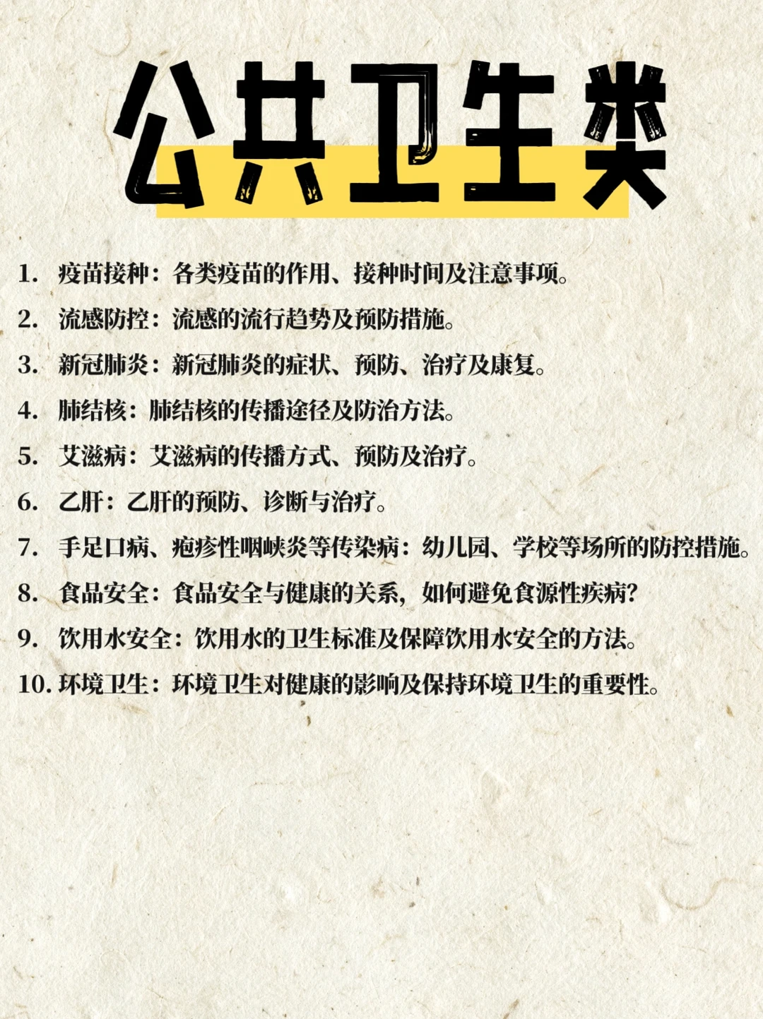 【医学科普】100个科普选题，选一个就行！
