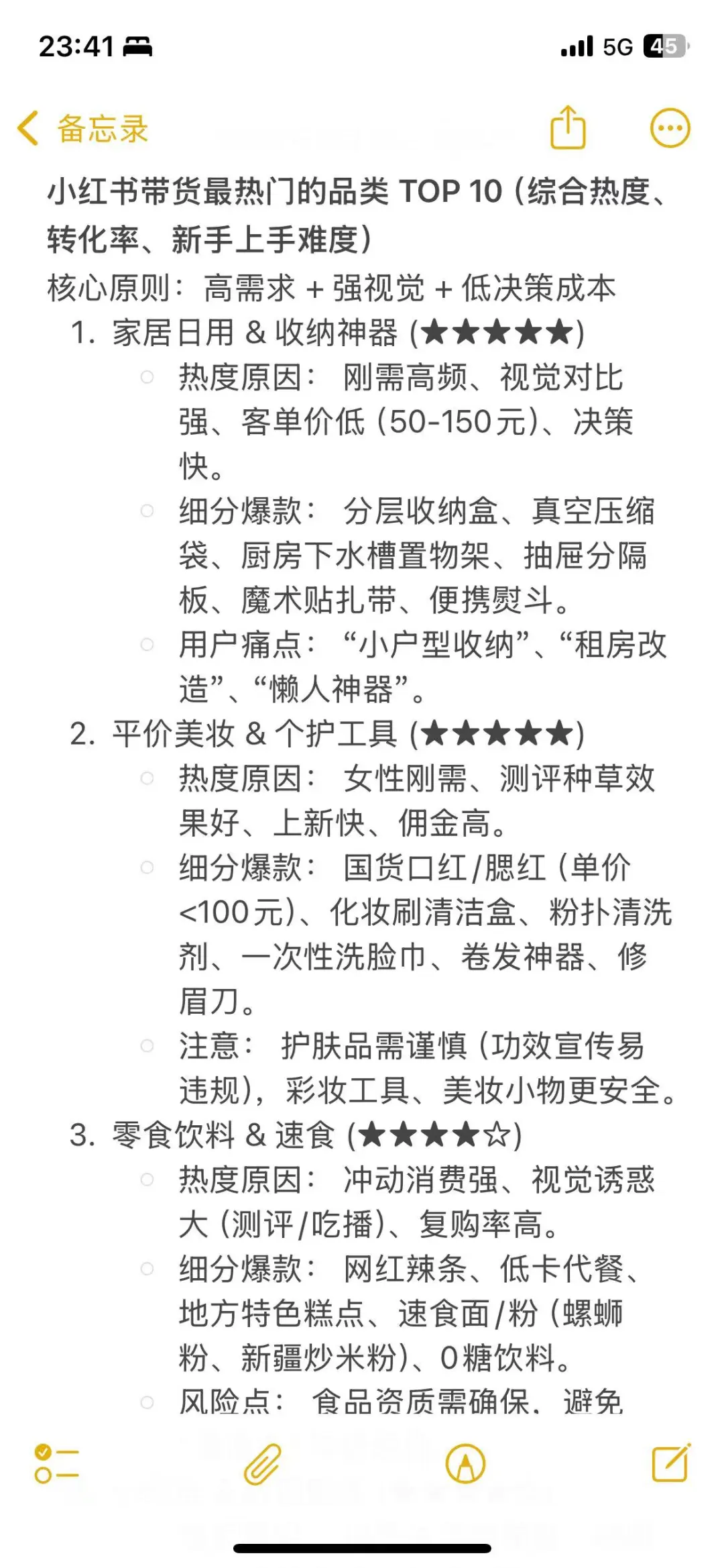 小红书带货最热门的单品TOP 10，你会怎么选
