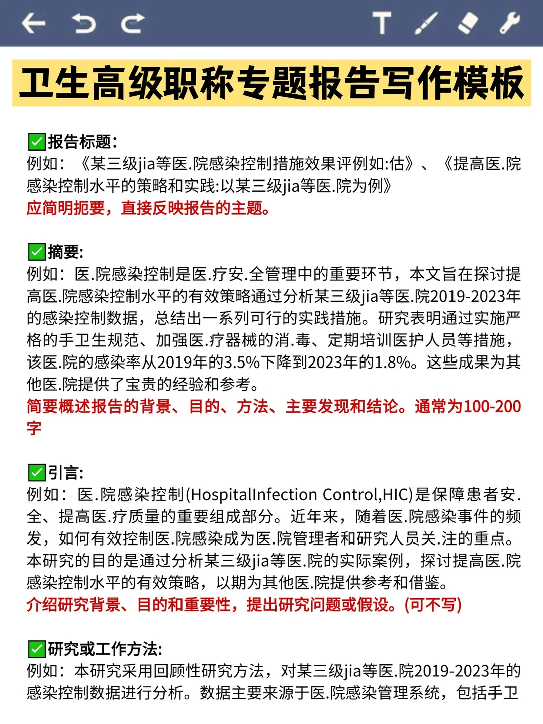 专题报告自查，你的专题报告合格了吗