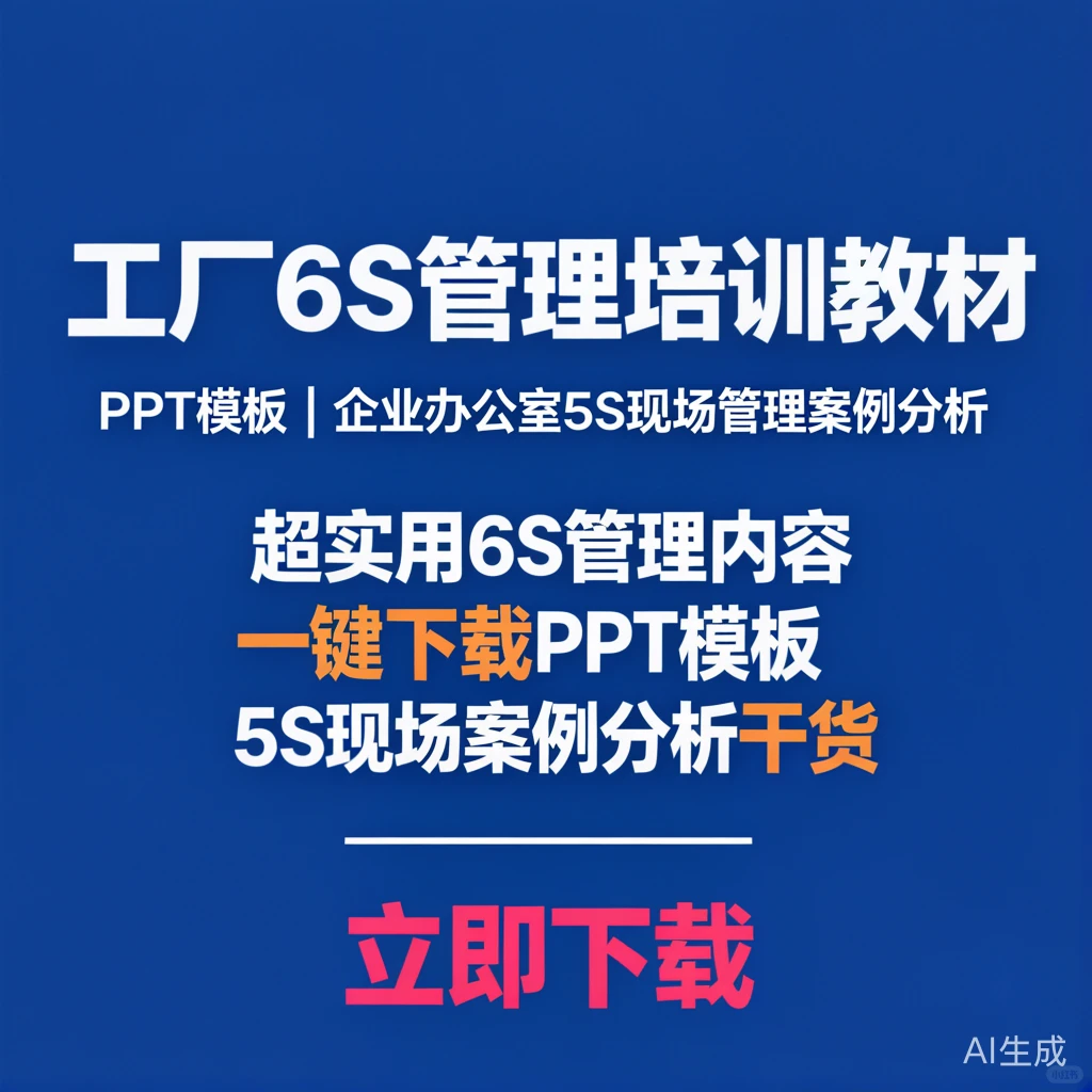 工厂6S管理培训:5S现场案例解析