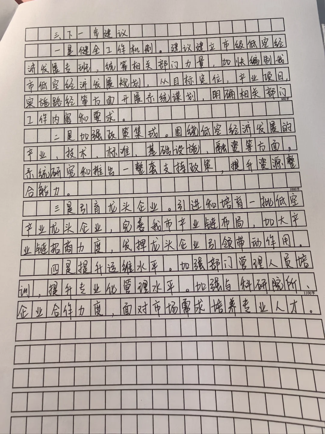 调研报告（大作文）。低空经济发展。