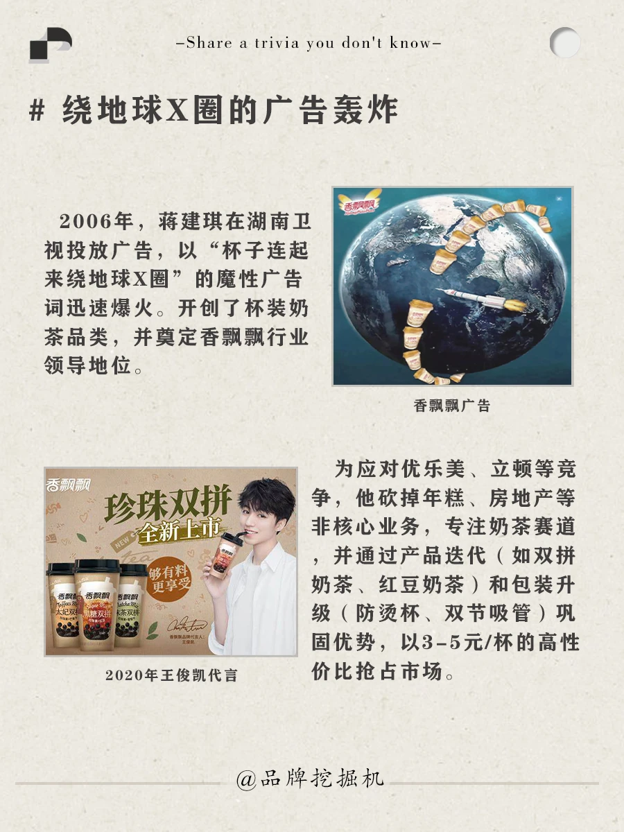 每天一个品牌故事：香飘飘背后故事
