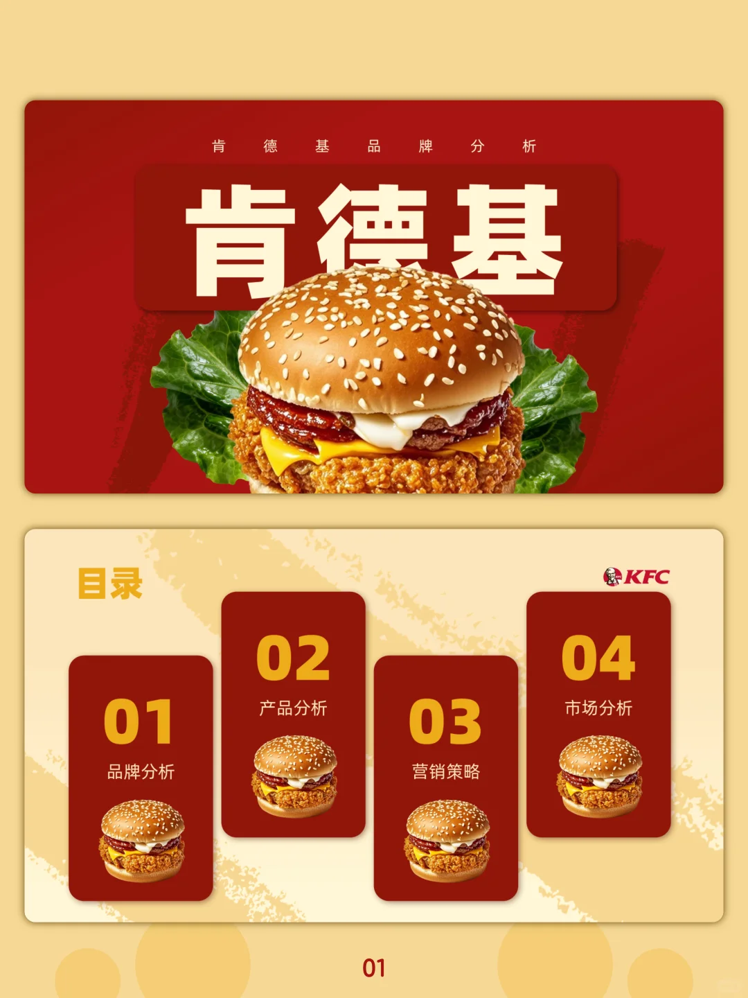 肯德基品牌分析PPT