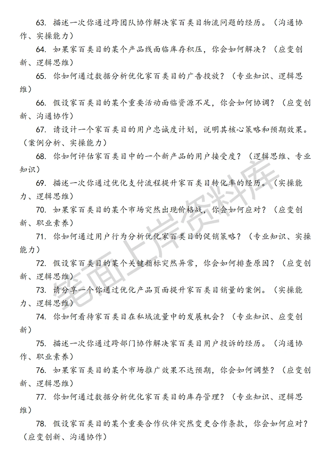阿里国际家百行业运营