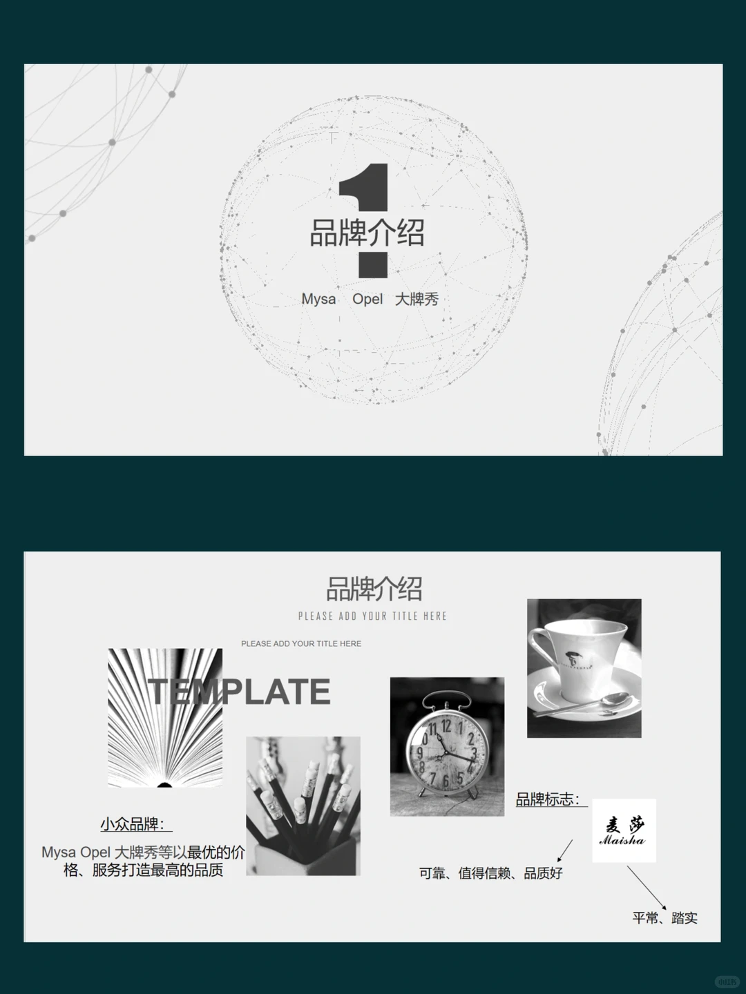 小众品牌介绍—PPT分析