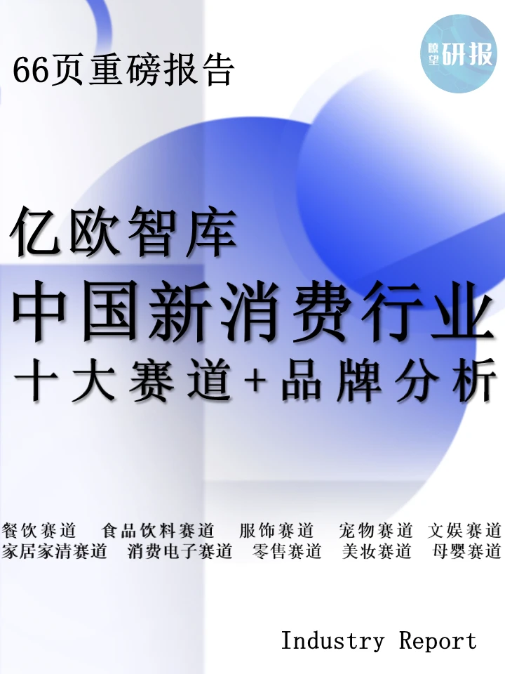 亿欧：中国新消费行业发展趋势洞察