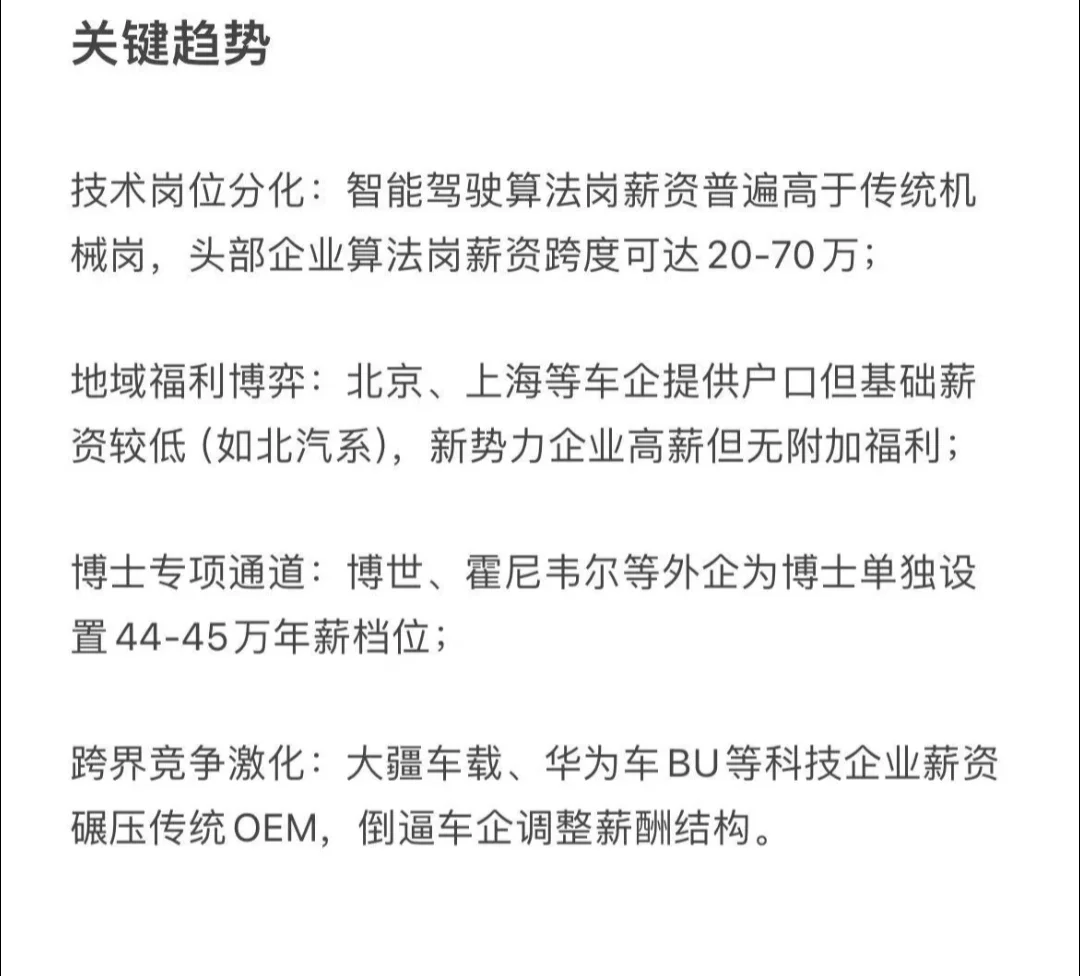 汽车行业应届生就业趋势：智能变革下的机遇