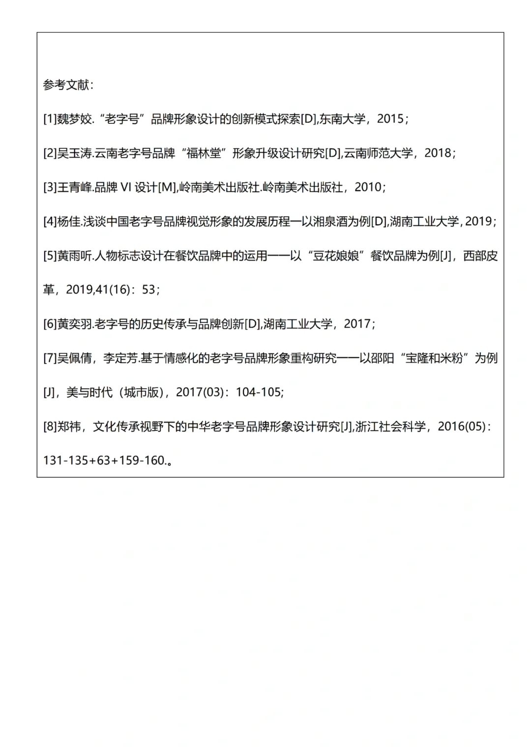 视觉传达设计品牌设计方向开题报告来了❗️