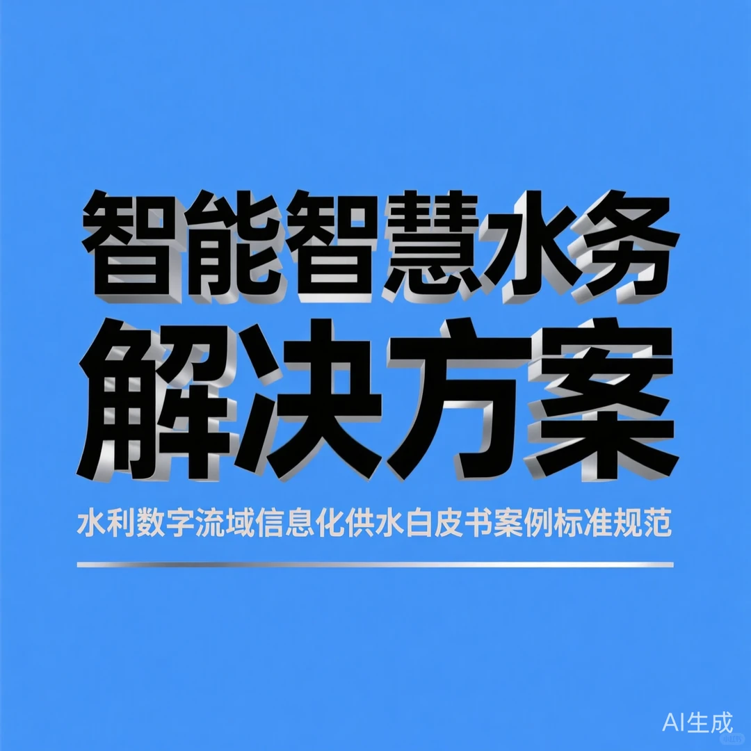 智能水务解决方案·数字流域建设干货