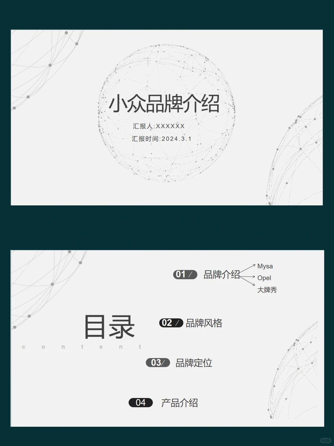 小众品牌介绍—PPT分析