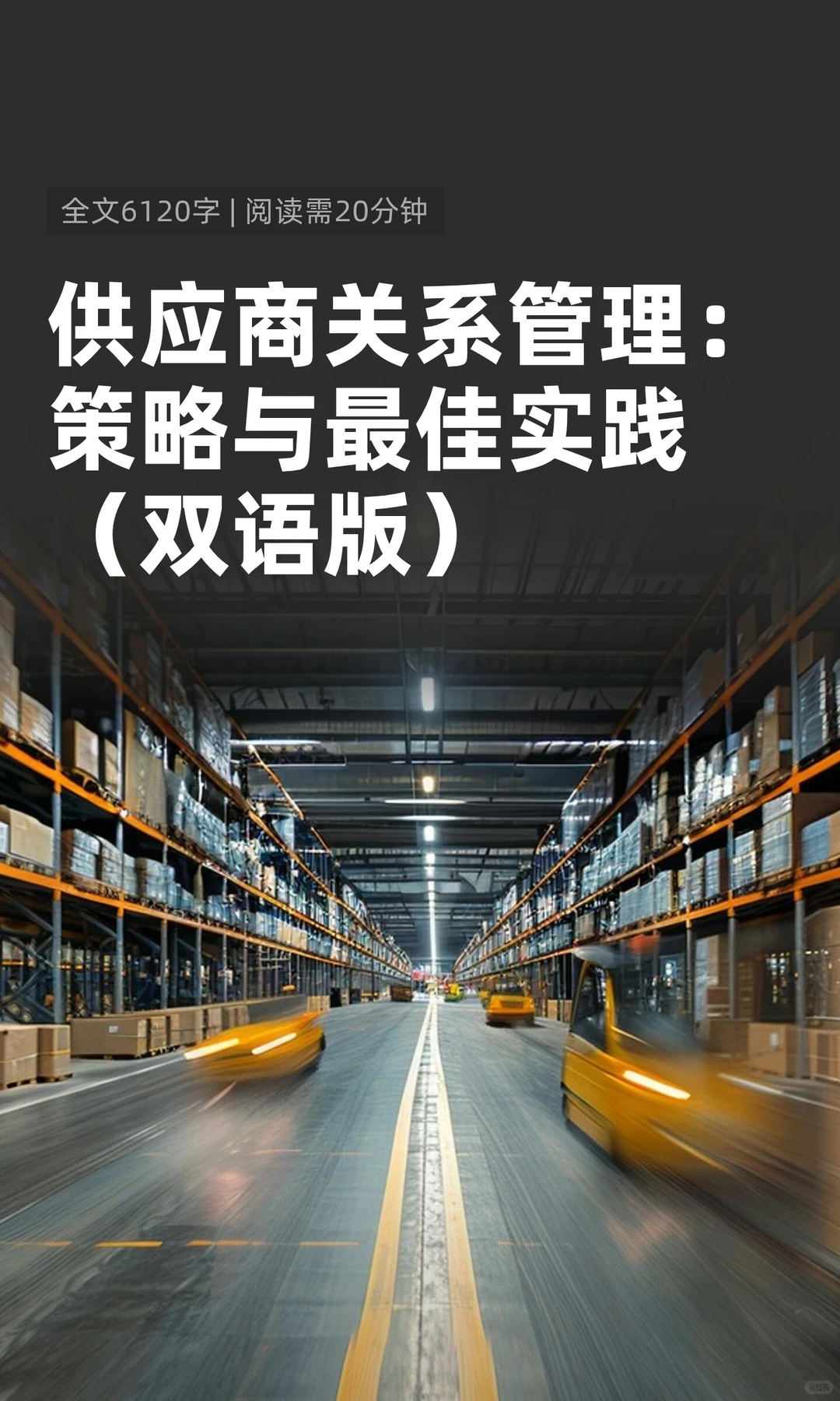 供应商关系管理：策略与最佳实践/双语版
