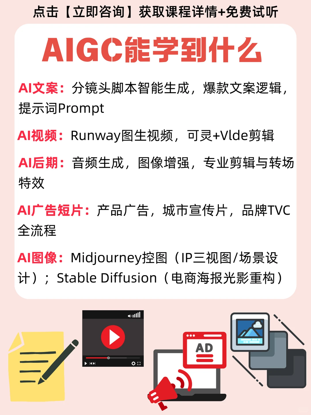换工作/搞副业必看!学AIGC帮你躺赢!