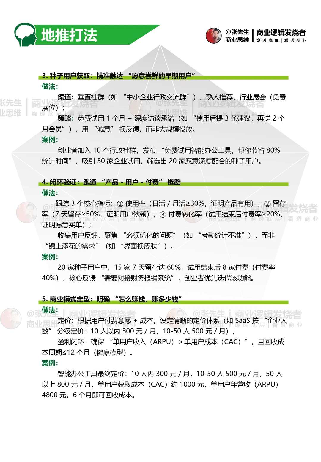 商业模式验证 实现从 0 到100闭环