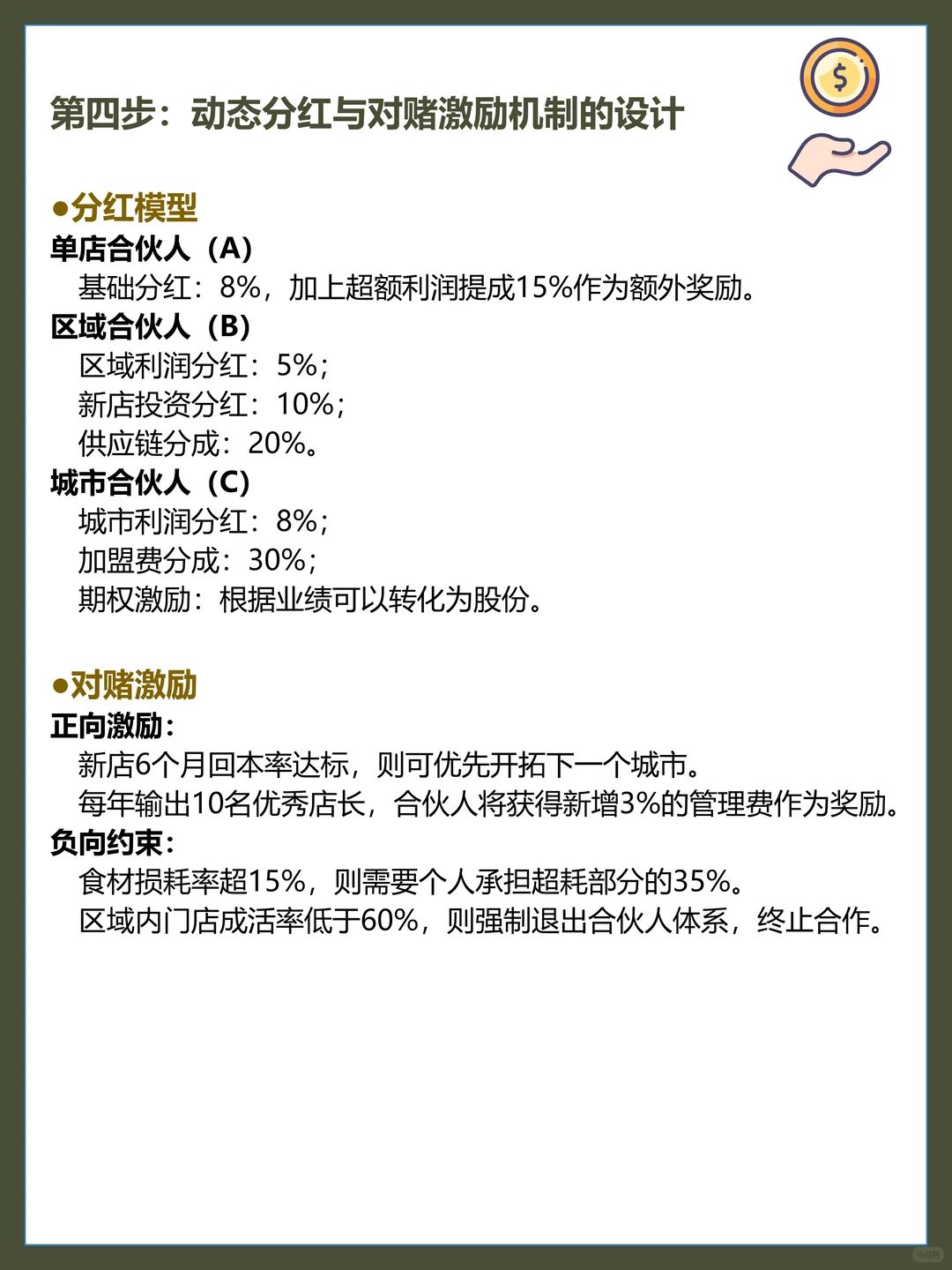 餐饮老板都在用的三级合伙人模式