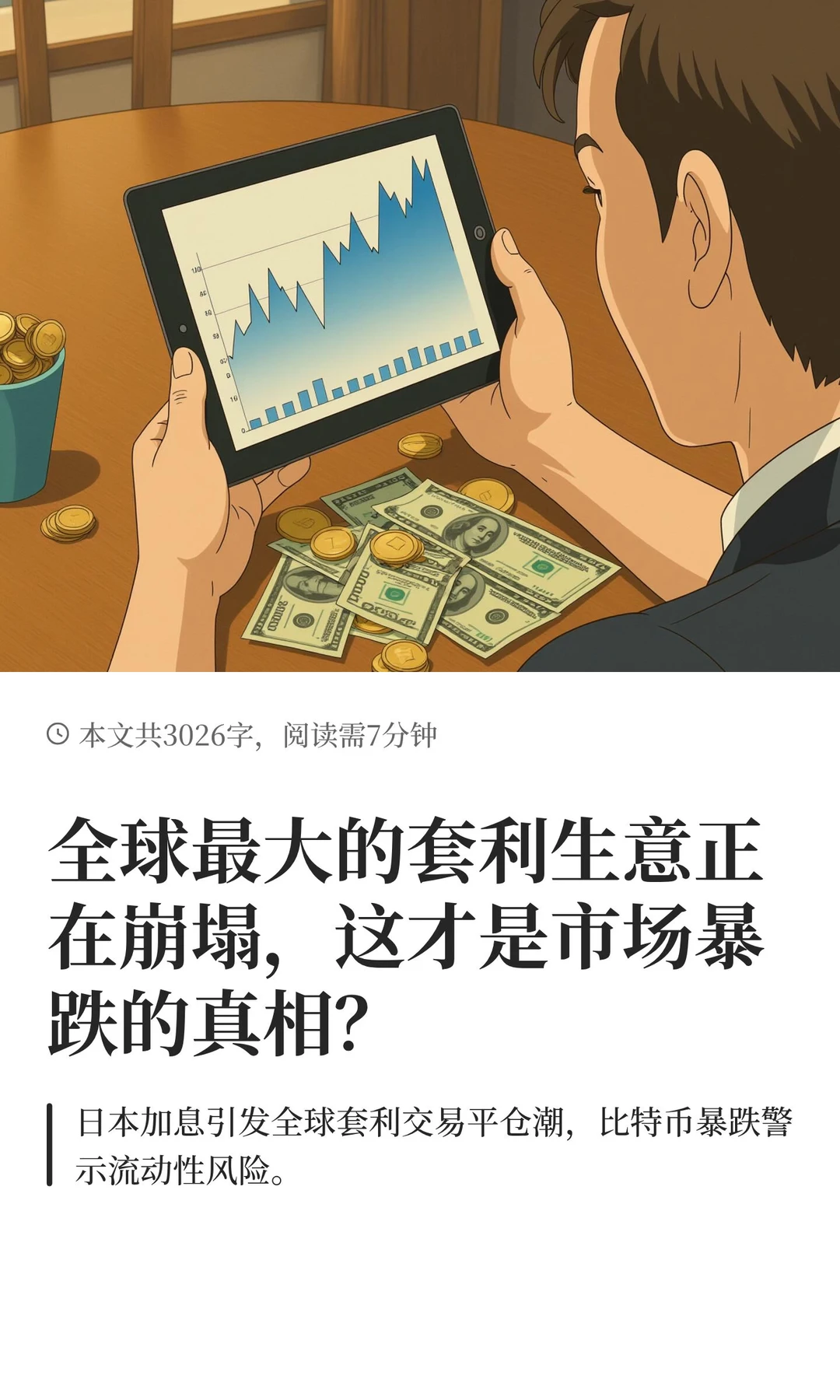 全球最大的套利生意正在崩塌，这才是市场暴