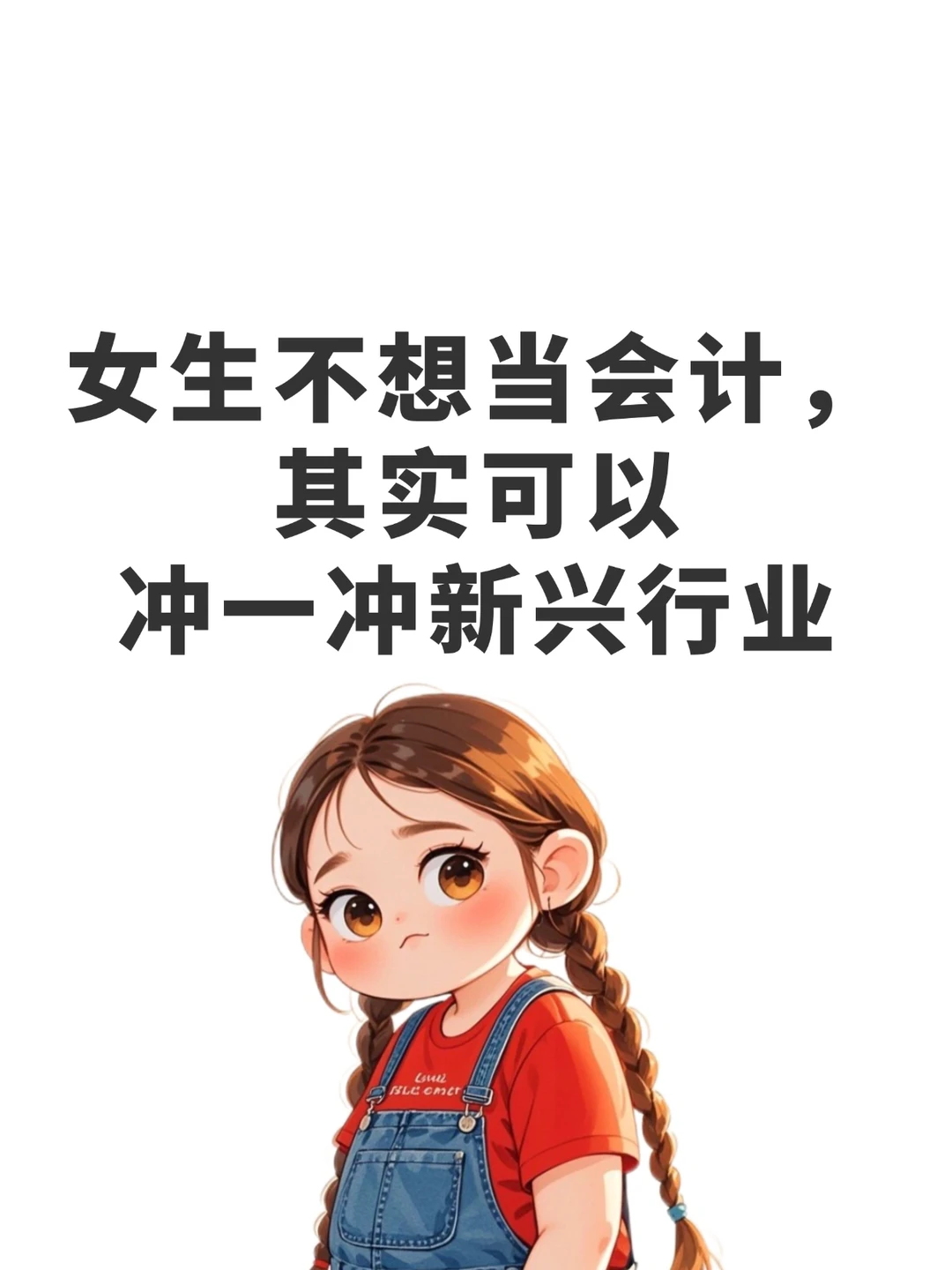 女生不想当会计,其实可以冲一冲新兴行业![
