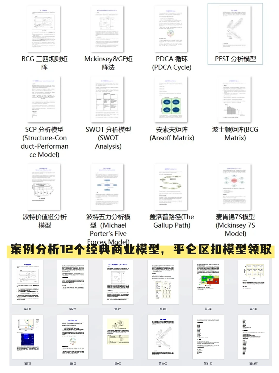 还不会做案例分析?这些经典模型速码?
