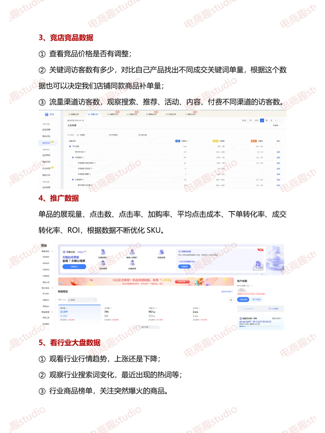 店铺数据分析哪有那么难？细分五大类就好了