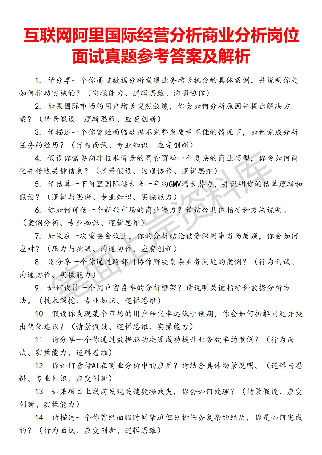 阿里国际经营分析商业分析
