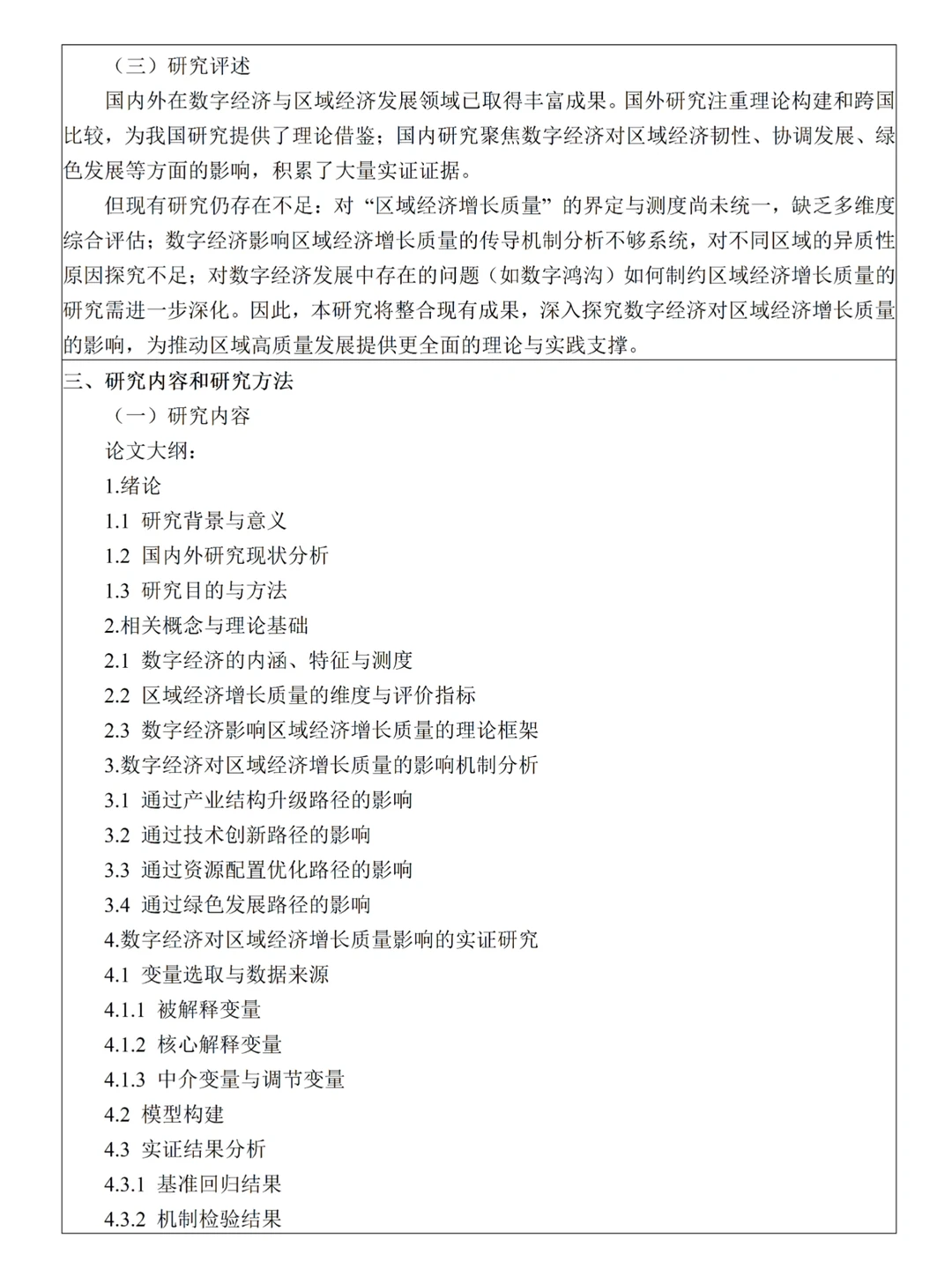 经济学宝子不能错过的一篇｜开题报告模板