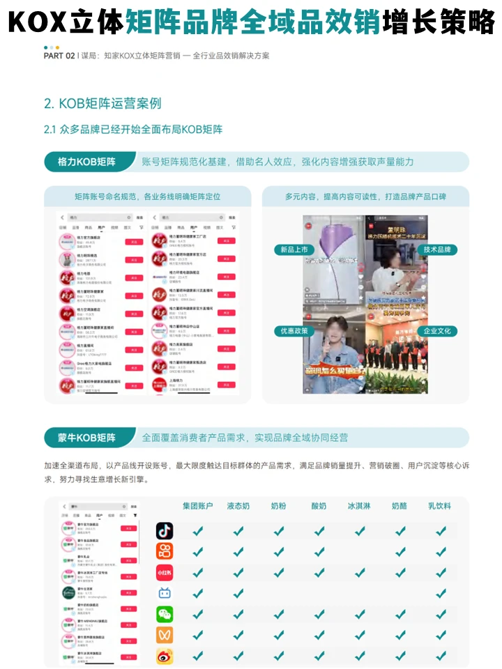 品牌全域品增长策略:KOX立体矩阵经营