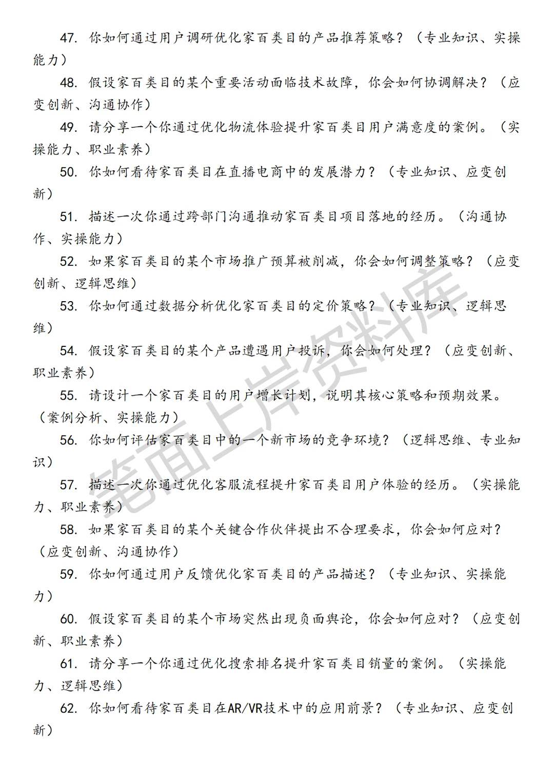 阿里国际家百行业运营