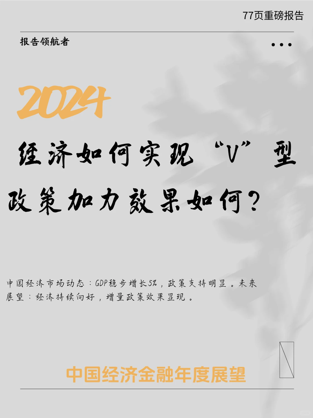中国经济金融展望报告2025年年报