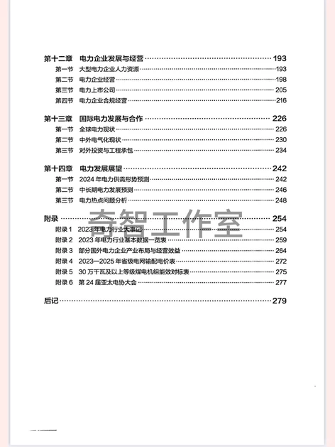 中国电力行业年度发展报告2024