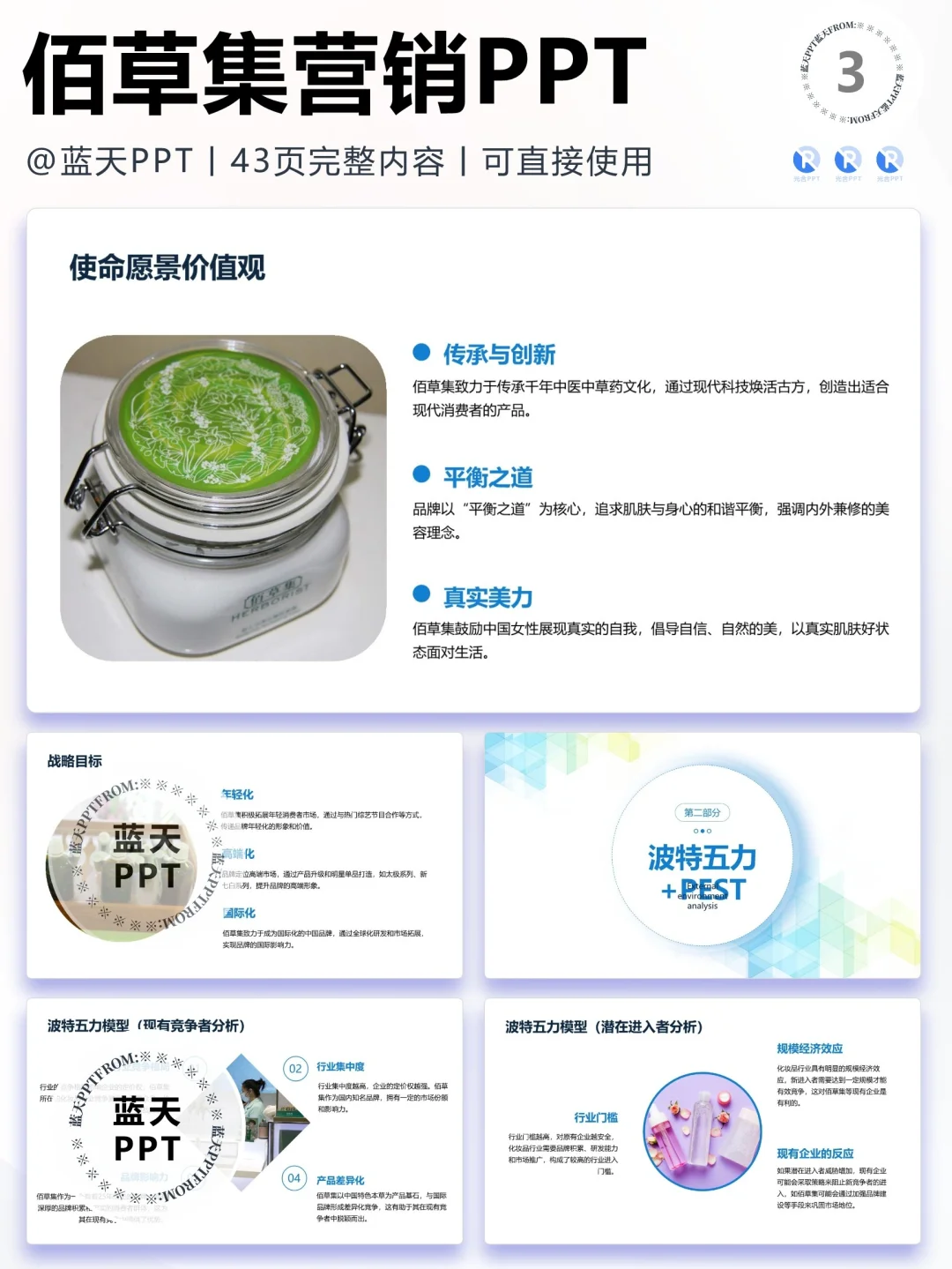 【225】佰草集-品牌简介市场营销策略PPT
