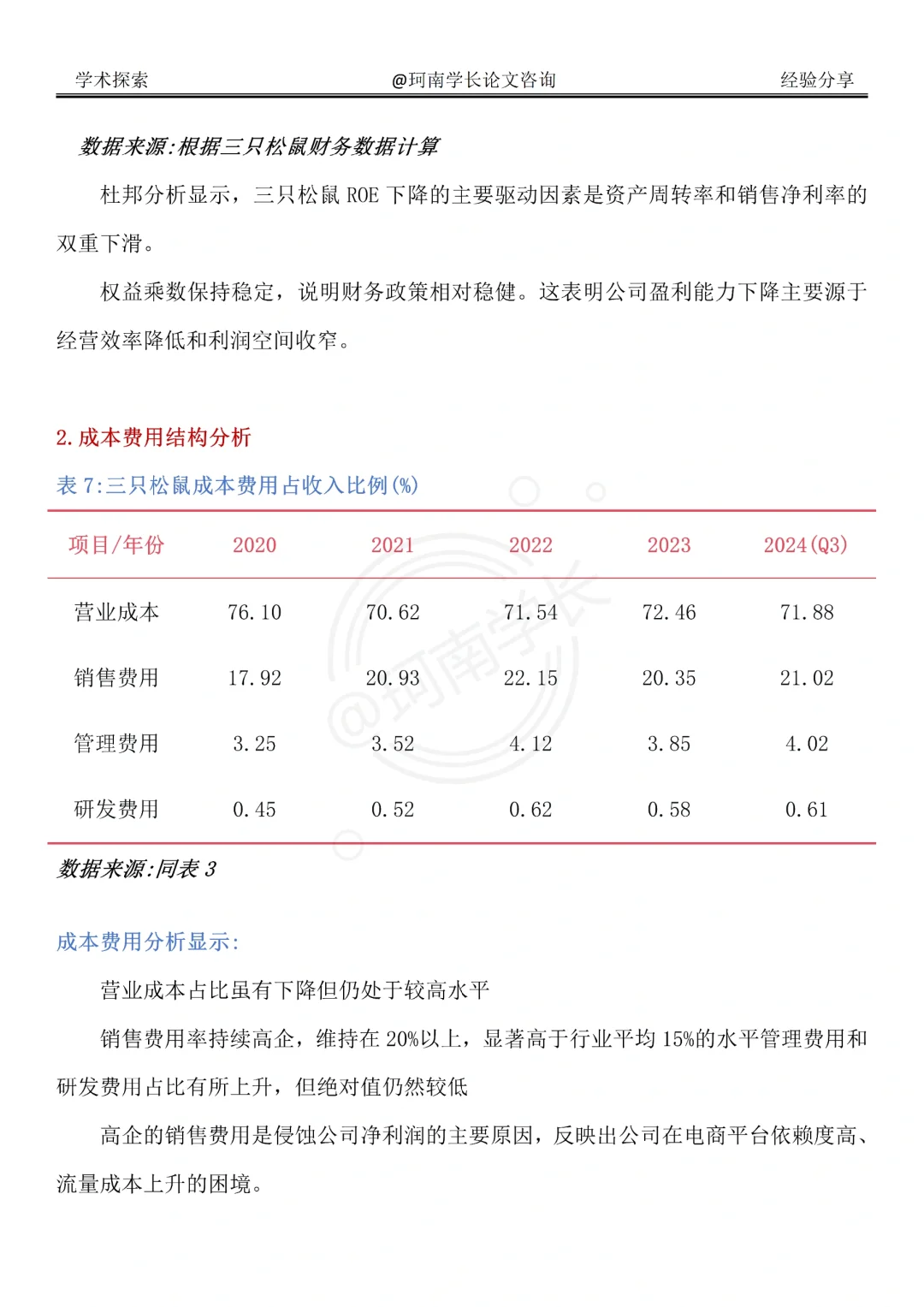 三只松鼠财务分析报告，真的不难写啊啊啊