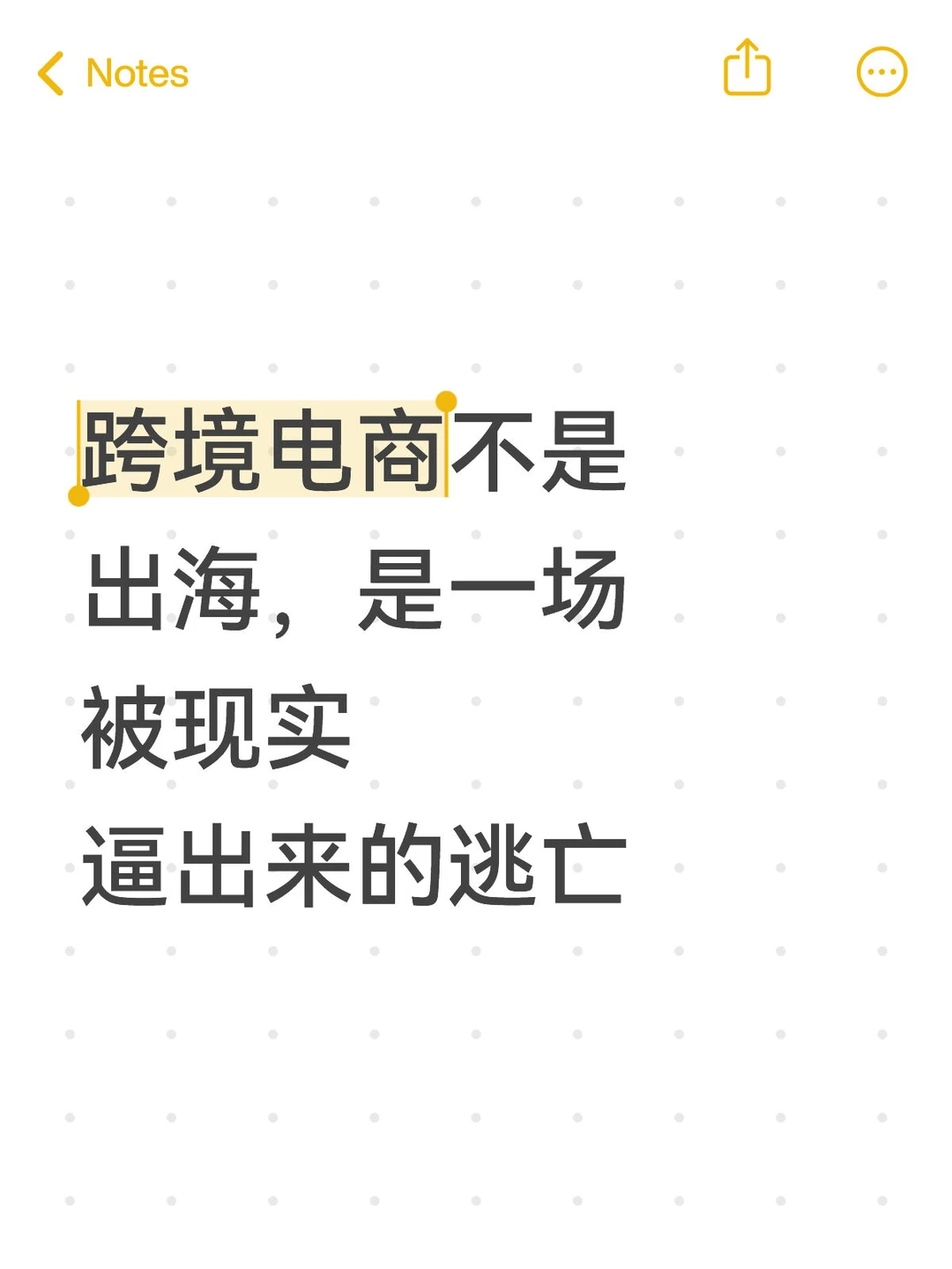 跨境电商不是出海,是一场被现实逼出来的逃