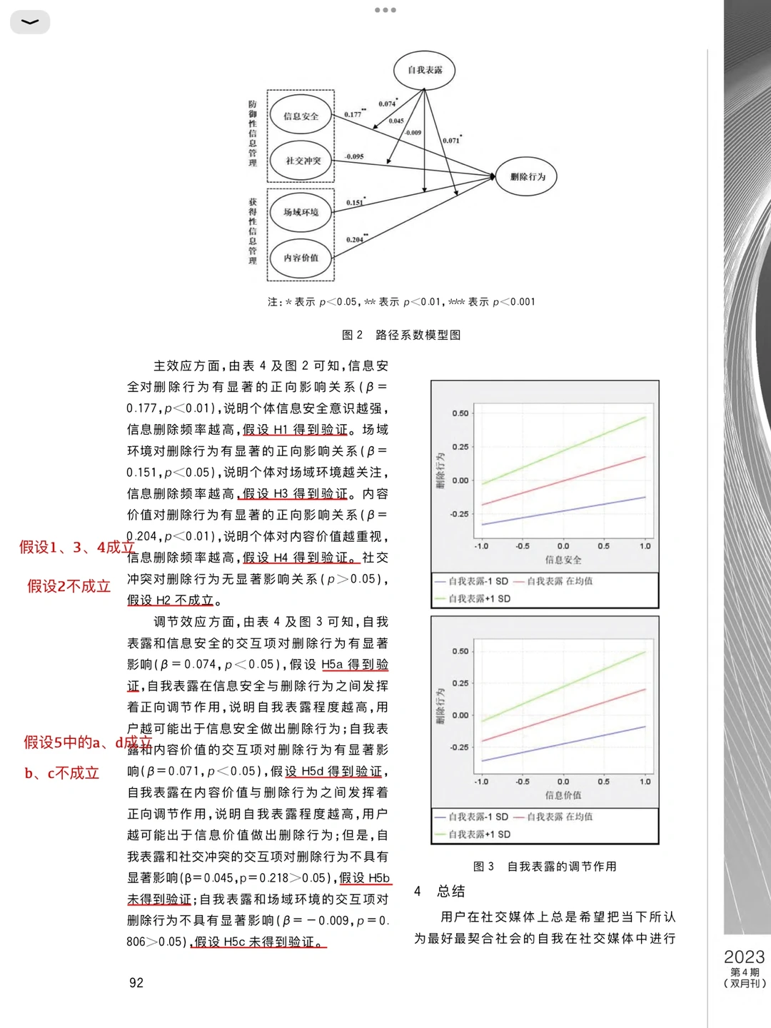 删朋友圈❓社交媒体用户信息删除行为研究