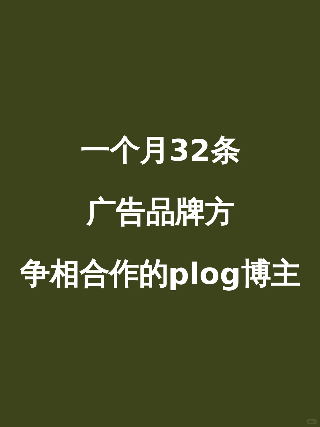 一个月32条广告,品牌方争相合作的plog博主