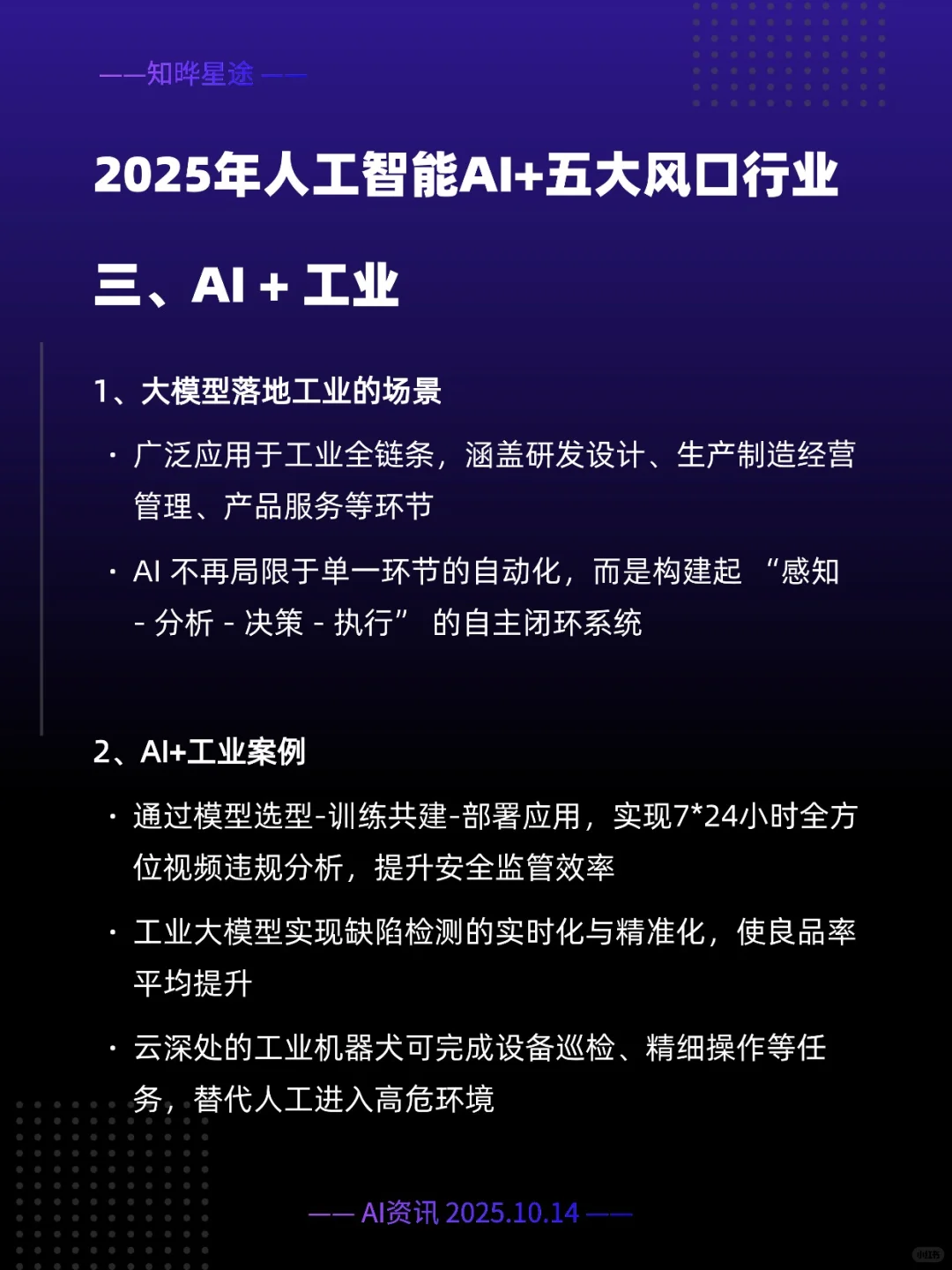 2025人工智能AI+五大风口行业,你知道吗?