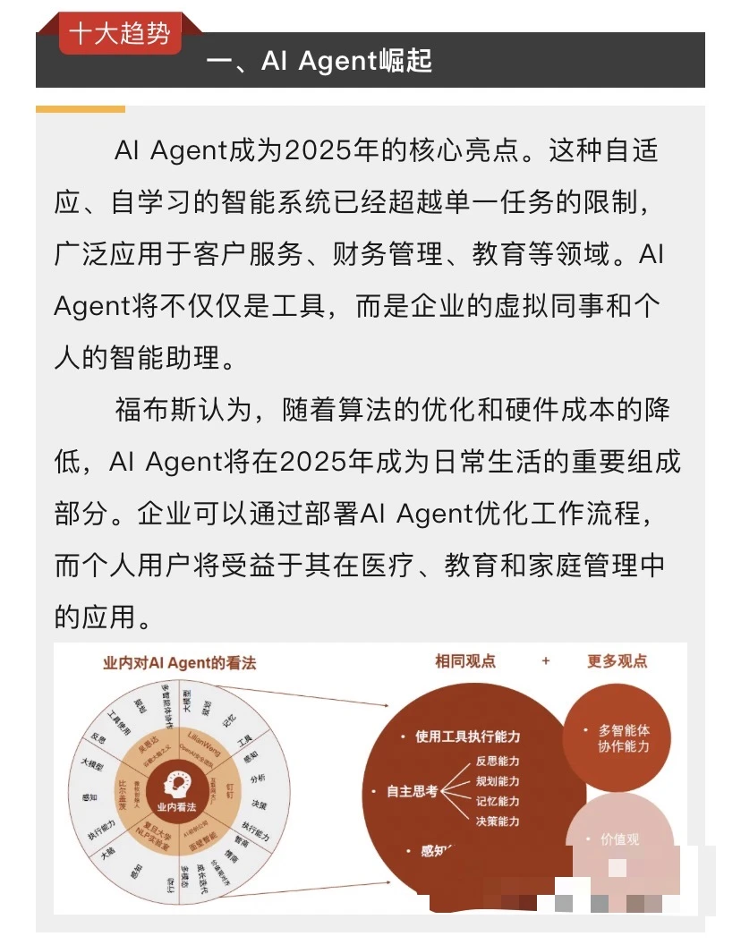 福布斯揭晓2025年AI十大趋势