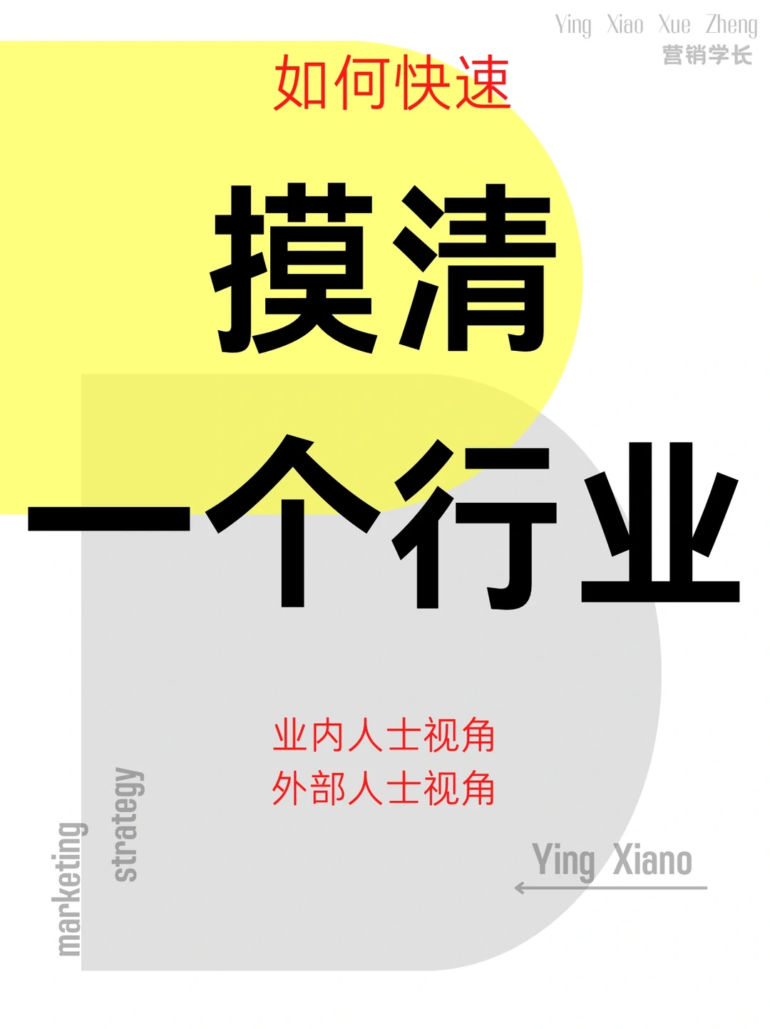 快速分析❗️陌生行业|最全逻辑