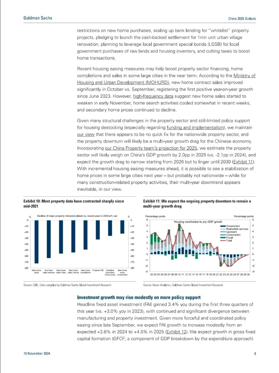 Goldman Sachs|2025中国经济宏观分析