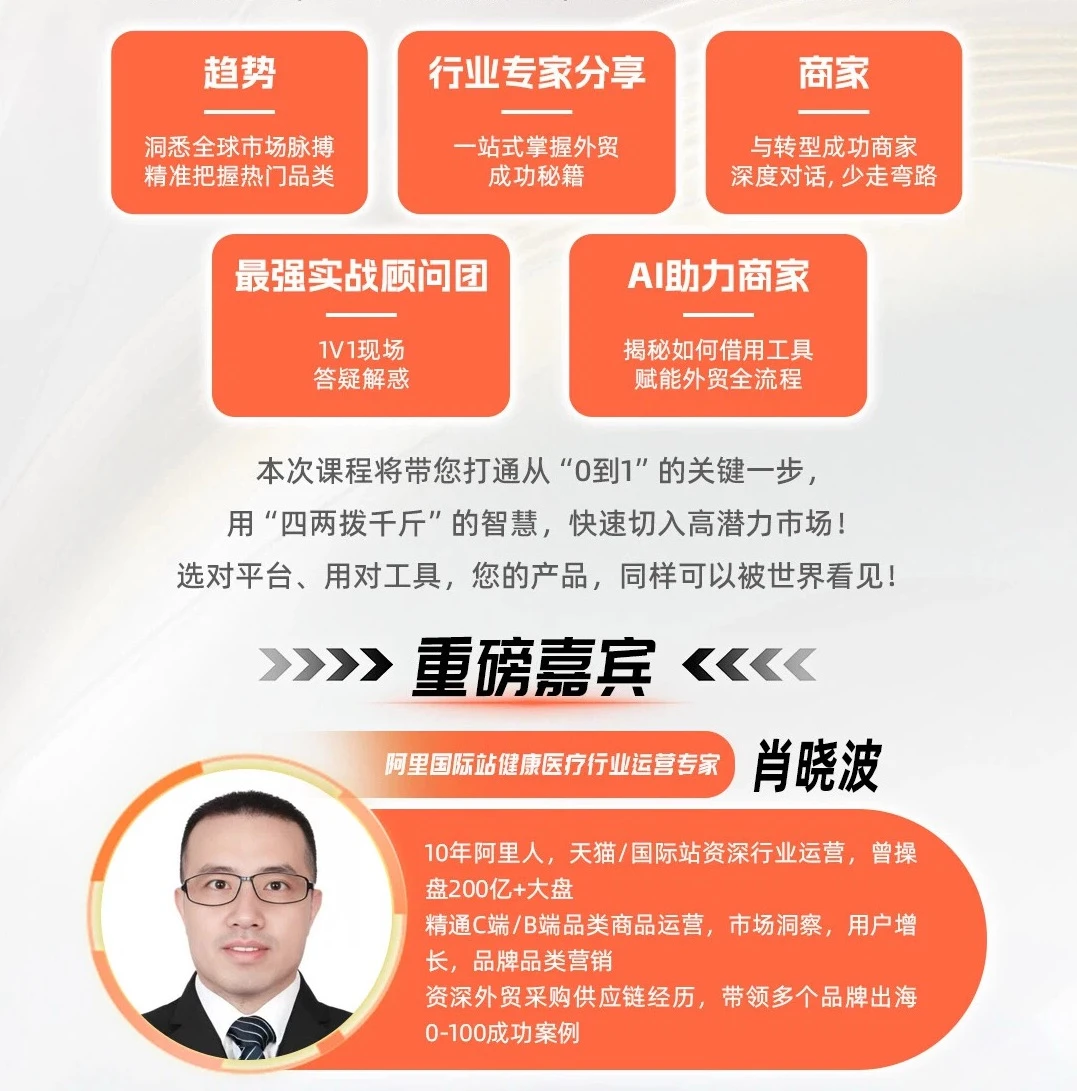 12月10日Ai外贸出海峰会 什么品好卖??