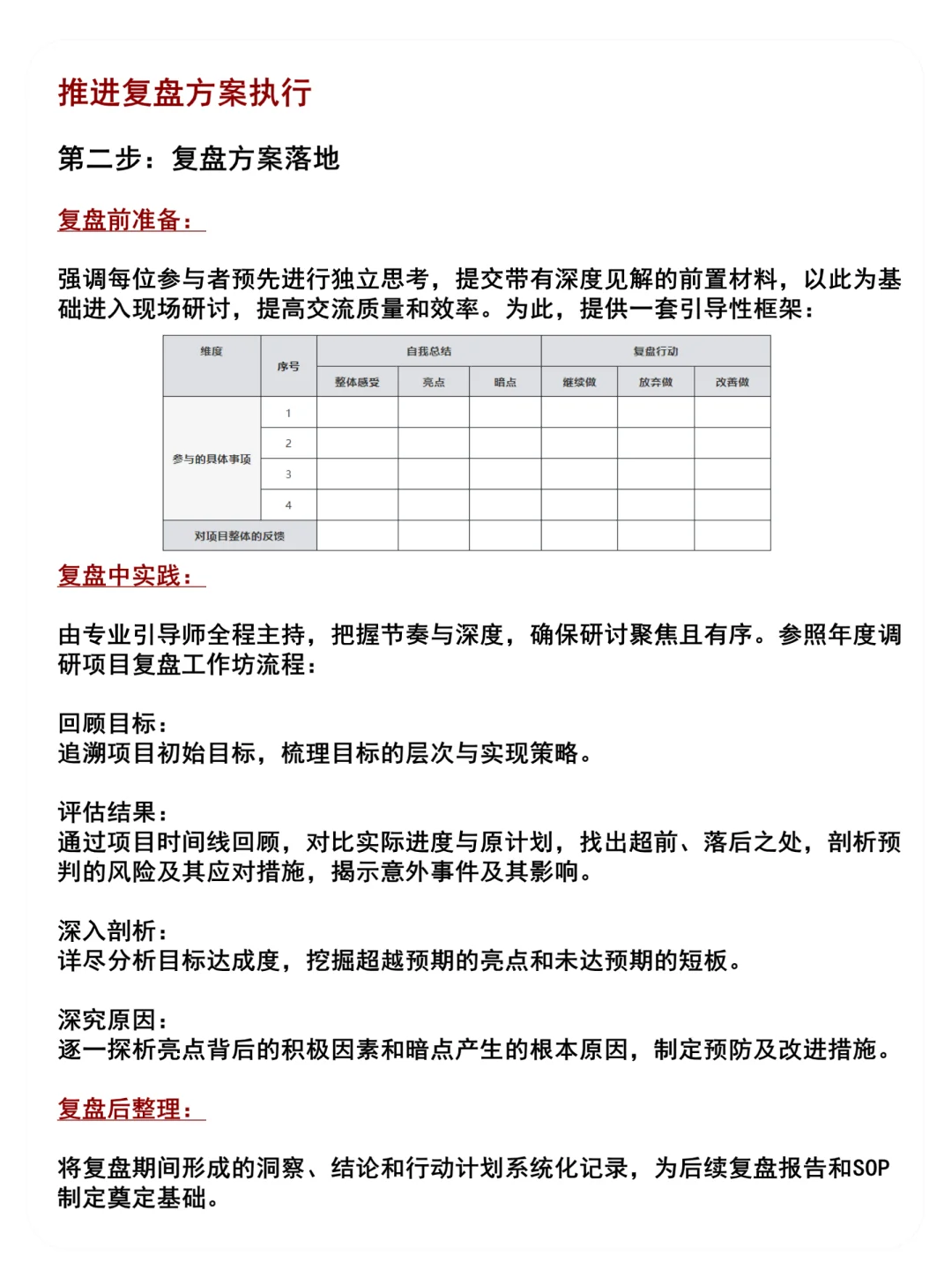 培训复盘怎么做？这有方法论！